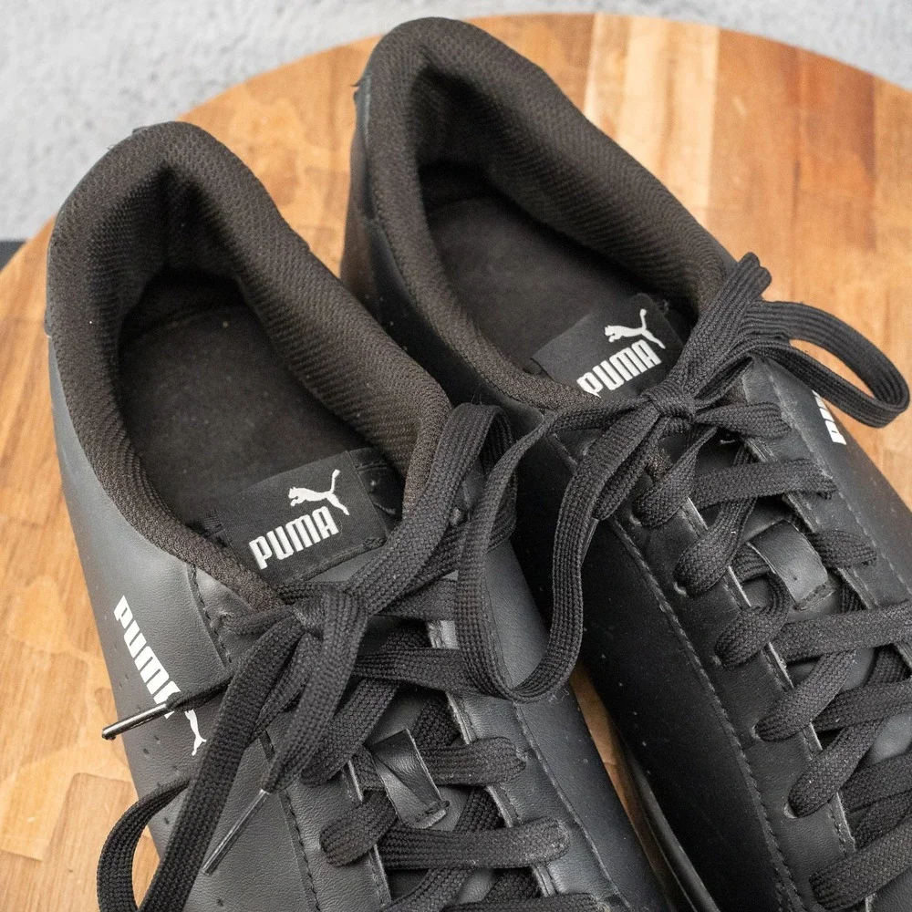 Puma Smash V2 L Perf 36521301 Mens 13 Black Lifestyle Sneakers Shoes *READ*